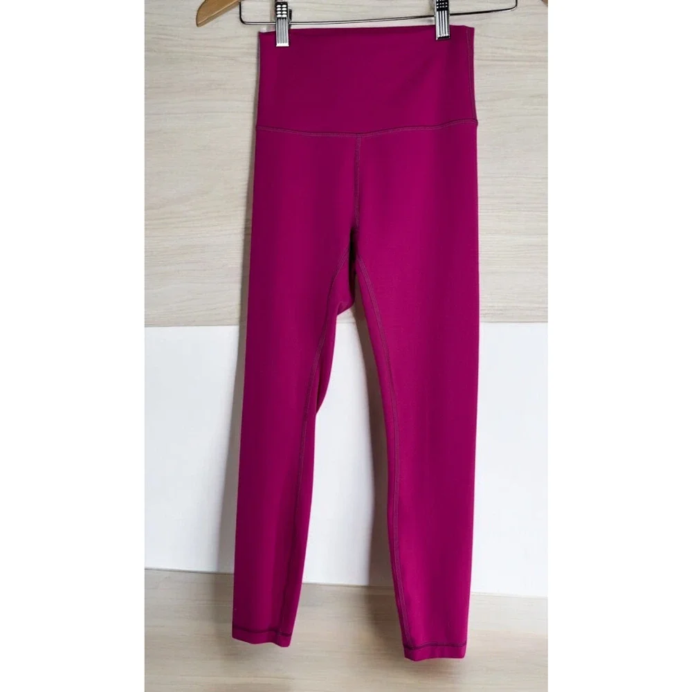 Lululemon Wunder Train High-Rise Tight 25" Ripened Raspberry Pink Women's Size 4 - Picture 15 of 16
